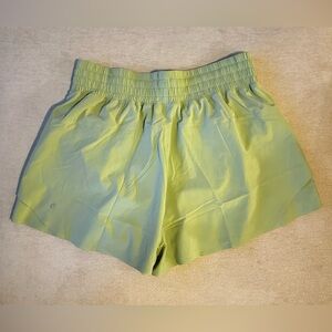 Lululemon Light Green Shake It Out High Rise Running Shorts